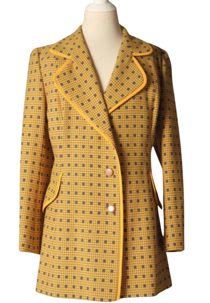 Vintage 1960's "Lilli Ann" Yellow/Gray Blazer Jacket - Feature Image