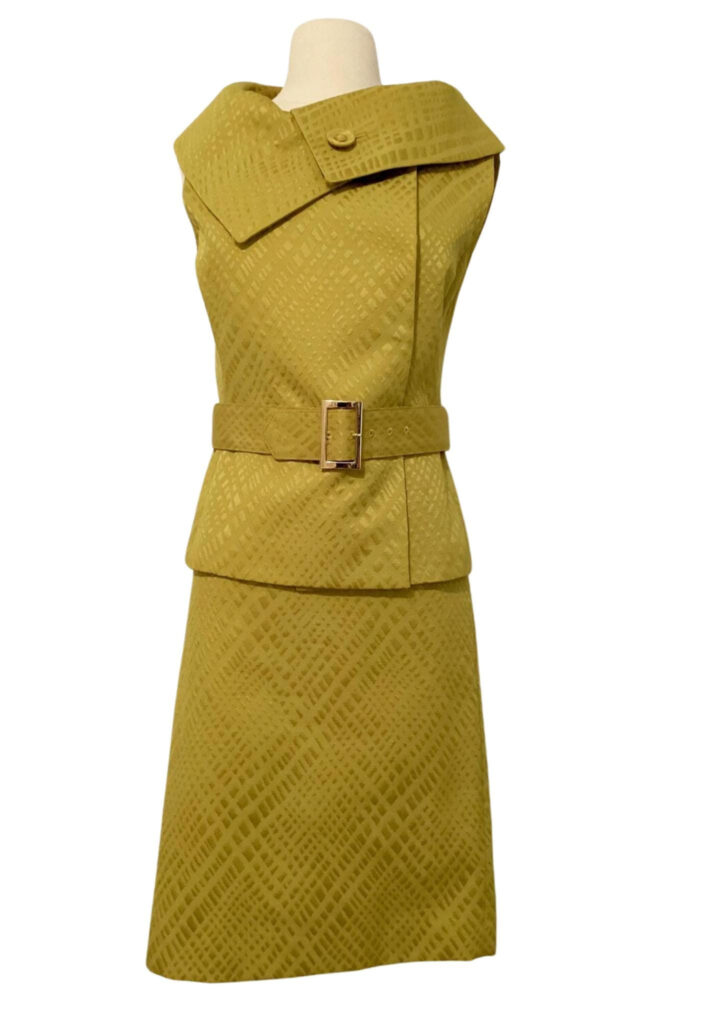 90s Tahari Arthur S. Levine Yellow Jacket and Skirt Set - Feature Image