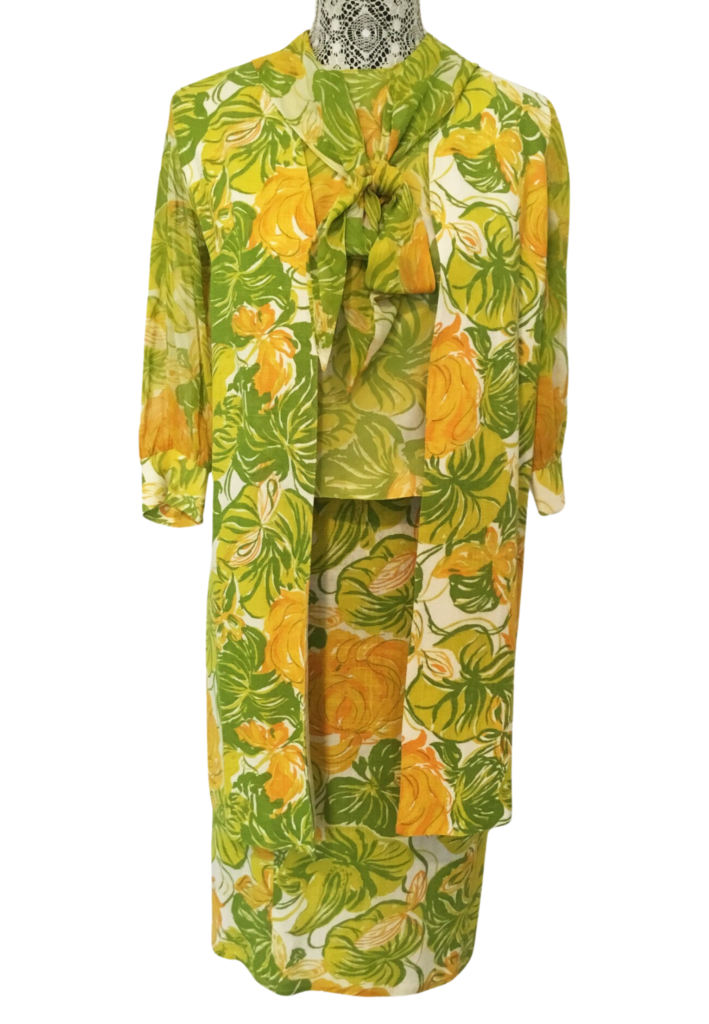 Vintage 1960s Three-Piece Blouse, Skirt and Jacket Ensemble - Feature Image