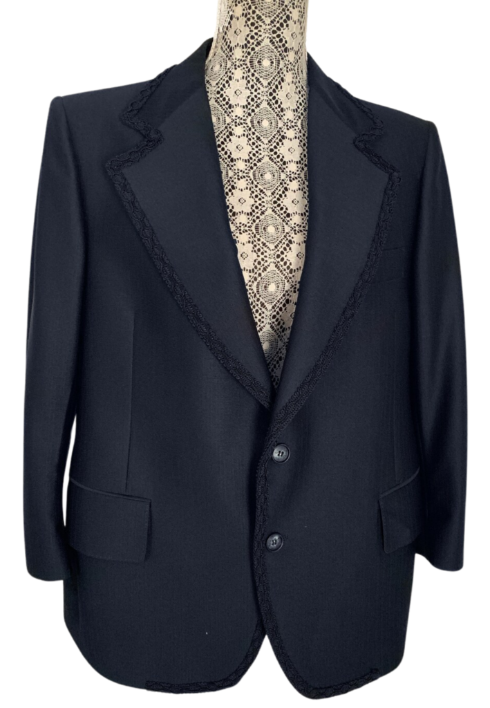 Vintage Men's Navy Blue Dinner Jacket - Feature Image