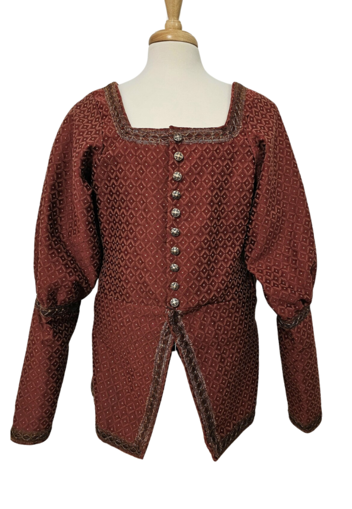 Red Renaissance Faire Medieval Costume Jacket - Feature Image