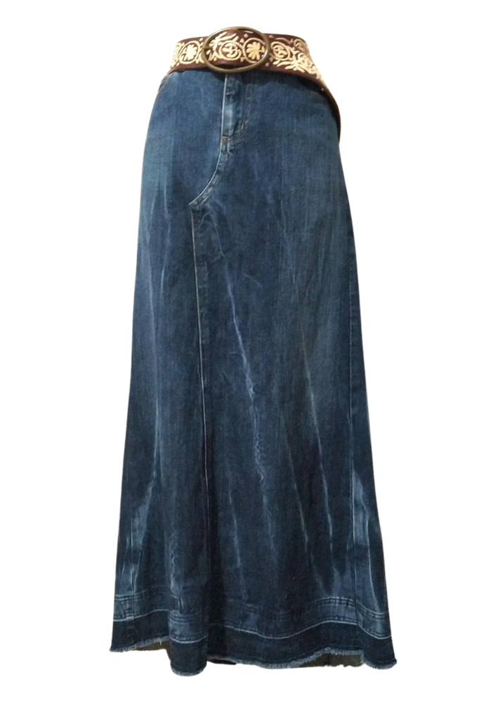 Vintage Guess Long Jean Maxi Skirt - Feature Image
