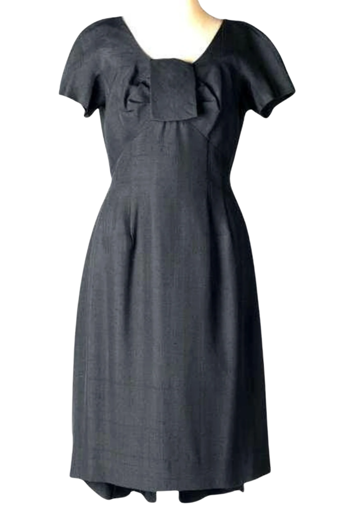 Vintage 1950s Black Cocktail Dress - Feature Image