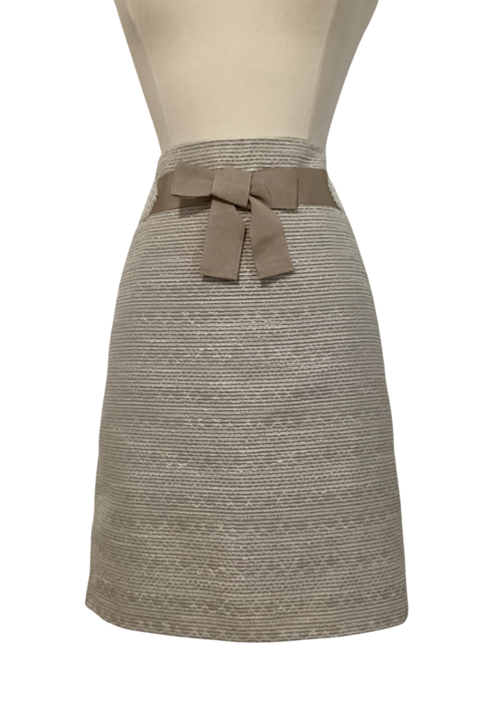 The Loft for Ann Taylor Cream Woven Short Skirt - Feature Image