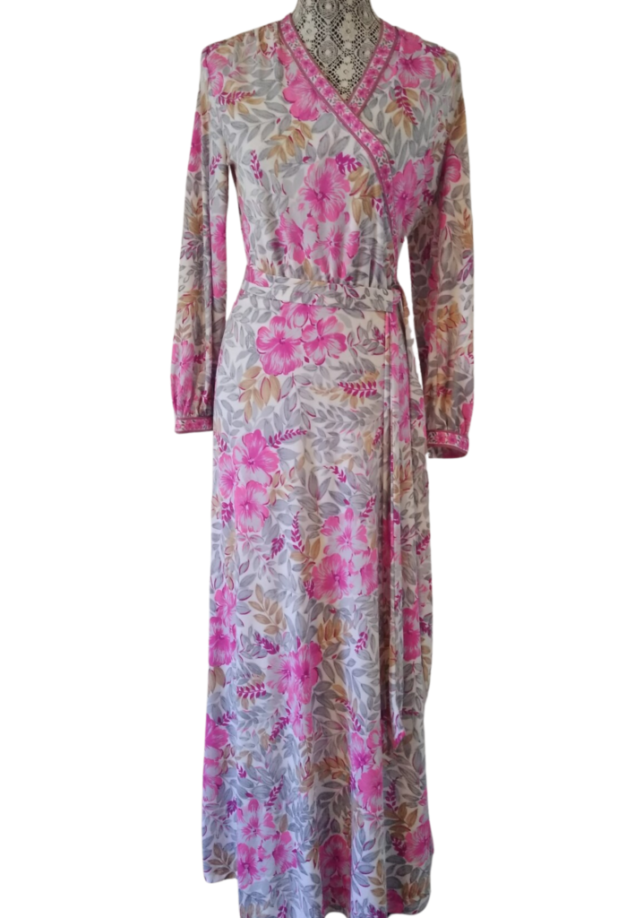 Vintage 1970s “Nini Capucci” Floral Maxi Dress - Feature Image