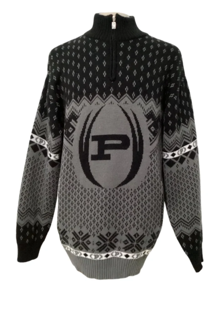 Vintage Phat Farm Men's Black and Gray Sweater -XXL - Feature Image
